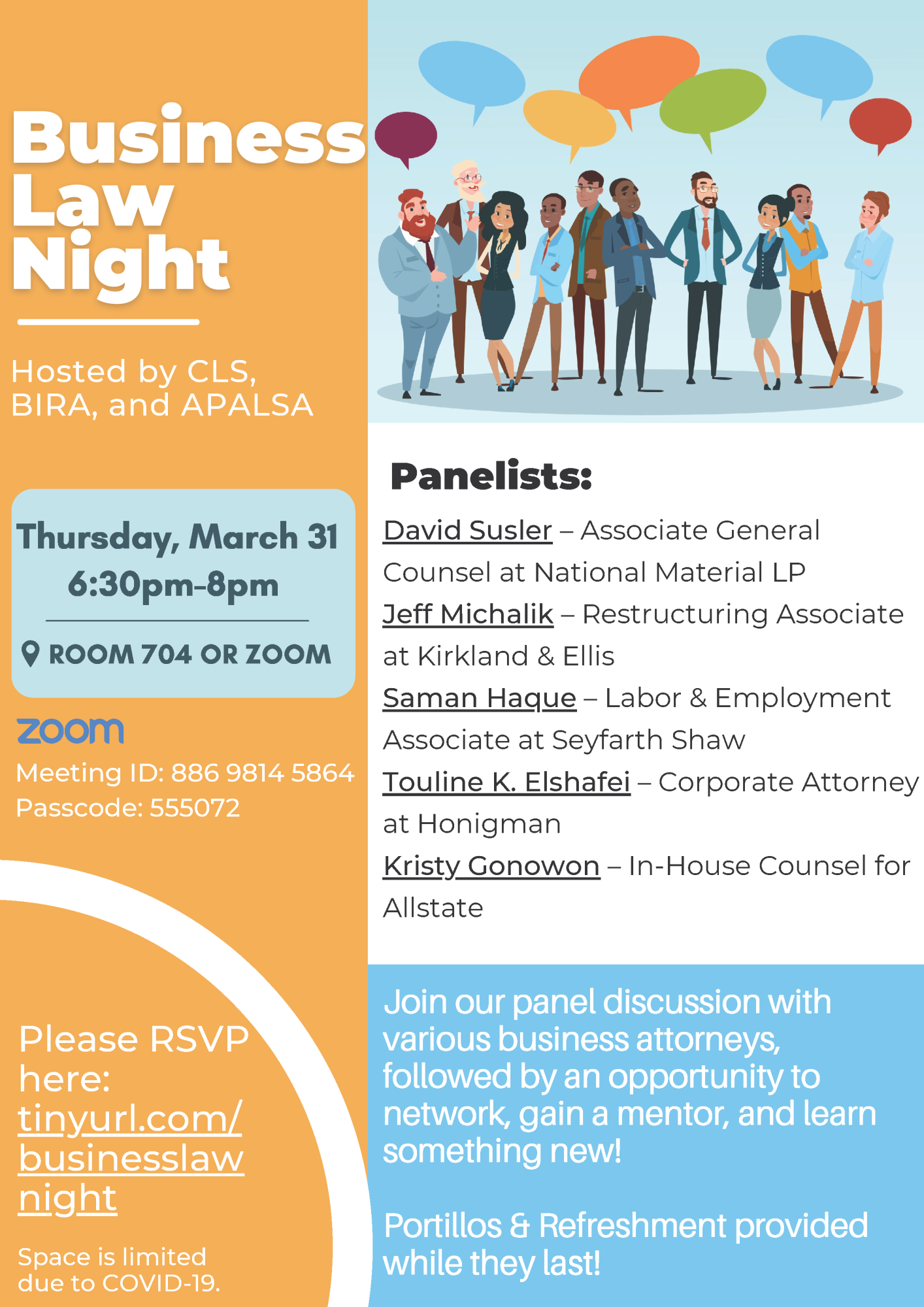 Business Law Night Flier