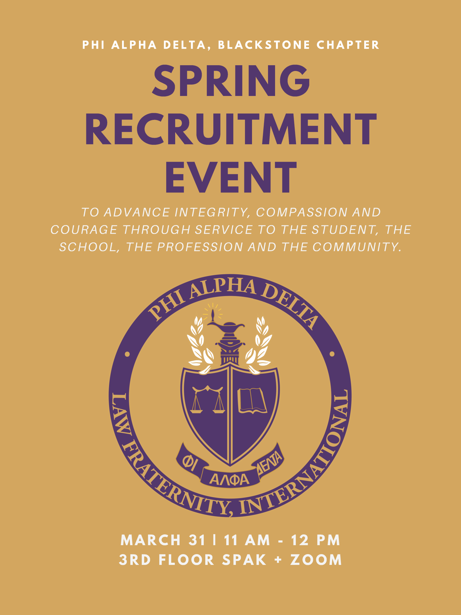Phi Alpha Delta recruitment event