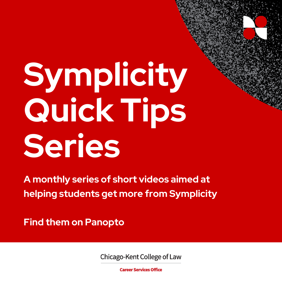 Symplicity Quick Tips Series
