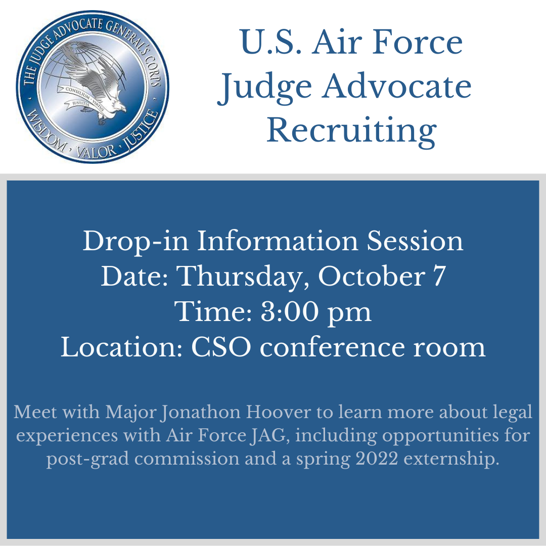 Air Force JAG info session